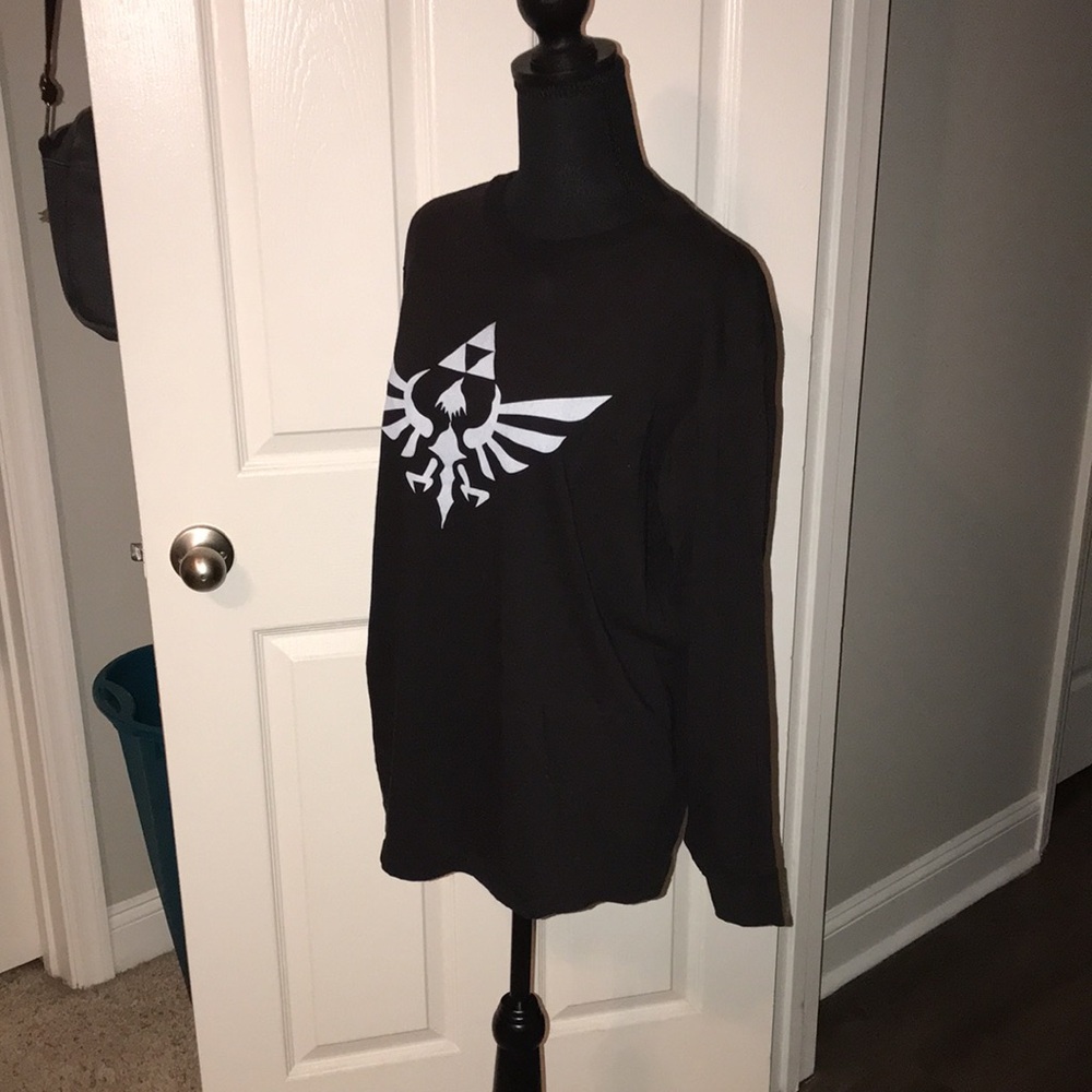 🖤LEGEND OF ZELDA MENS BLACK L/S TOP SIZE L🖤 - Picture 2 of 9
